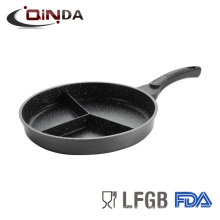 3 Section Die Casting Marble Coating Non Stick Pan Frying Cooking Pan